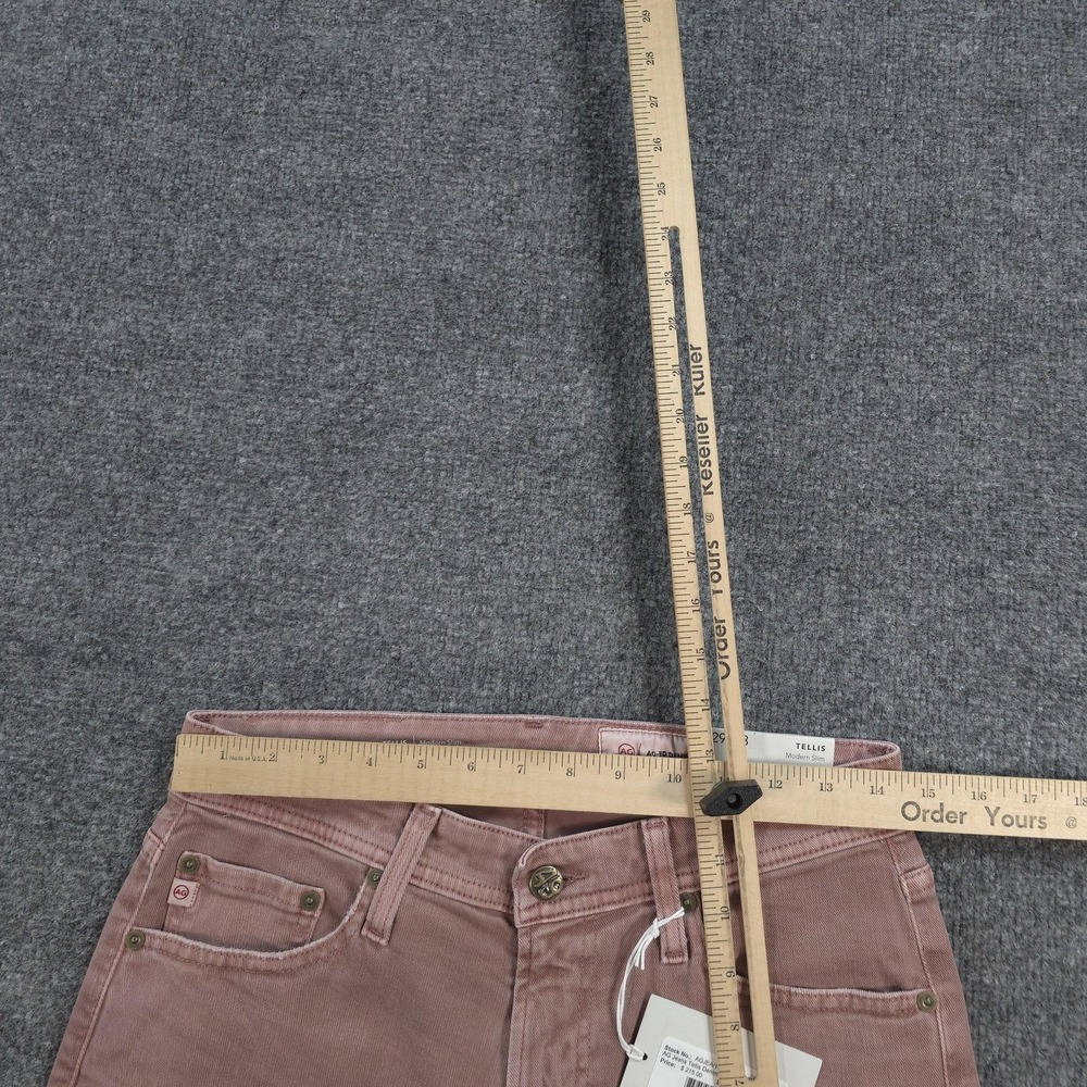 AG Jeans Mens 29x33 Pink Wild Rose Denim Tellis Modern Slim Stretch Casual NEW - Picture 8 of 15
